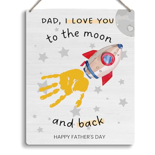 Wood Plaque I Love You to the Moon