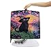 Voxugoniy Stand Mixer Cover with Pockets Food Processor Protector Fingerprint Resistant Kitchen Appliance Dust Cover for All Tilt Head and Lift Bowl Model Mixers Halloween Purple Cat