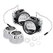 Zone Tech 2.5" Mini HID Bixenon Projector Lens - 2 Sets of Premium Quality Chrome Shround 2.5" Mini HID Bixenon Projector Lens for H1 Bulb Car