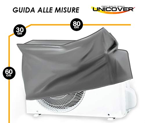 Unicover - Copri condizionatore da esterno - Grigio