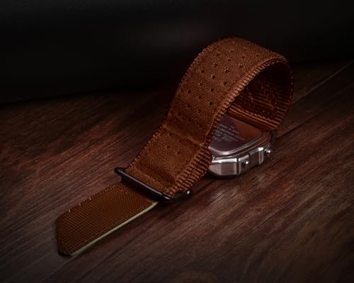Image of Quick Release Watch Band Strap for Casio F-91W F-94W F-105W F-84W W-735H W-800H SGW-300H SGW-400H A158WA AE-1000W,18mm Leather Hook & Loop Casio strap