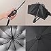 BAODINI Inverted UV Protection Umbrella for Rain and Sun Medium Size 46 inch arc Canopy UPF 50+ Rverse Compact Umbrella Auto Open Close for Travel