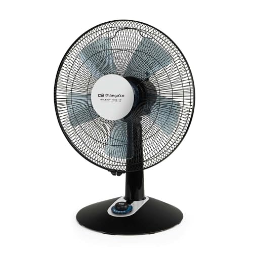Orbegozo Ventilador de sobremesa TF 0149, potencia 60W, 5 aspas, 2 velocidades + Turbo + Silent.