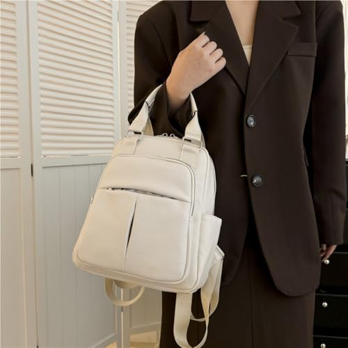 Sac à dos volume pratique blanc avec grands compartiments de rangement - 4