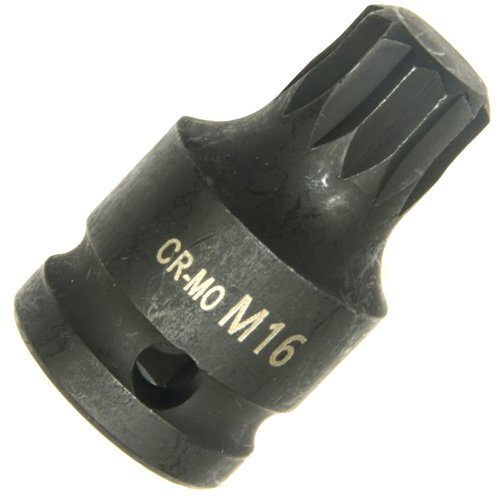 M14 M16 IMPACT Bit – 12-Kant/XZN Vielzahn, Kurz, 1/2" Antrieb, Aus Chrom-Molybdän-Stahl, Schlagschrauberfest
