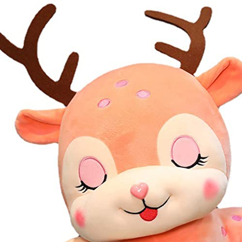 YOZUMD oneca de pelúcia de cervo Sika 20/30/40 cm, brinquedo de boneca de pelúcia pequeno e médio de