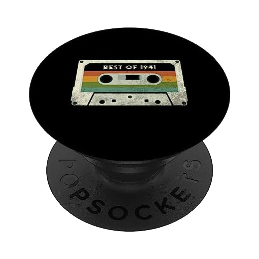 Regalo de 82 cumpleaños 82 años hombres mujeres retro vintage 1941 PopSockets PopGrip Intercambiable