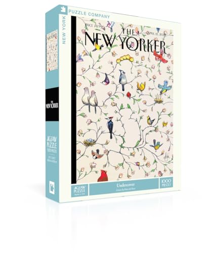 New York Puzzle Company - New Yorker Undercover - 1000 Piece Jigsaw Puzzle for Adults by Peter de Sève