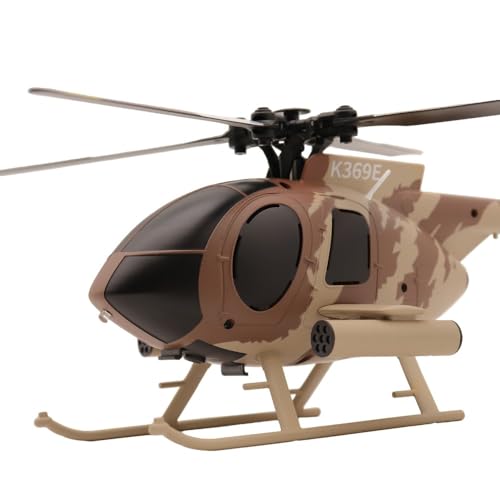 Image of RC ERA C184 MD500 100 Size RC Helicopter 4CH, 6-Axis Gyroscope RTF With Optical Sensor & Upgraded Transmitter - Remote Control Electric Helicopter Outdoor For Adults & Beginners (ERA-C184S-SY (Sand-Yellow))