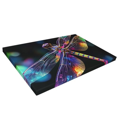 Impression sur toile libellule HD grand format tableau de qualité supérieure - 7