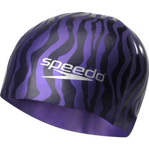 Speedo Hydro Tribe Silicone Cap Purple 1SZ