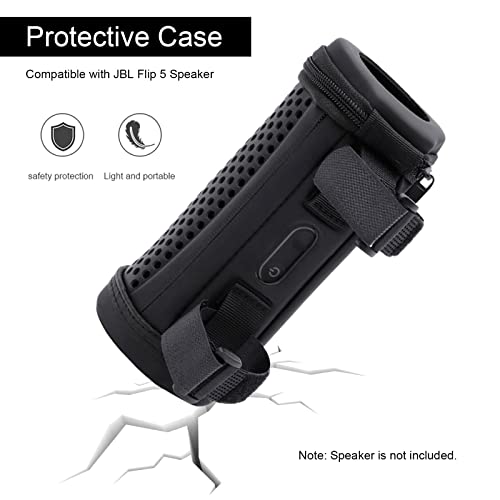 Staright Capa protetora compatível com Flip 5 Bolsa de transporte de alto-falante bolsa rígida oca p