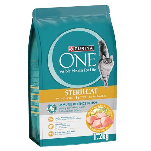 Purina One Sterilcat with Chicken for Sterilised Cats Pouch (1.2kg)