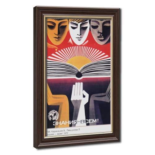 Toile propagande URSS 1971 haute definition pour art mural durable