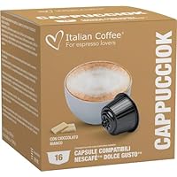Italian Coffee Dolce Gusto Capuchino Con Chocolate Blanco,
