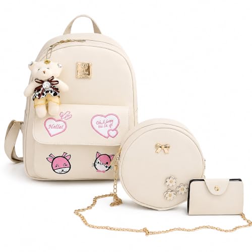 Image of ShopyVid 3-Piece Mini Backpack Set for Women & Girls | Rakhi Gift for Sister | Raksha Bandhan Gift for Sister