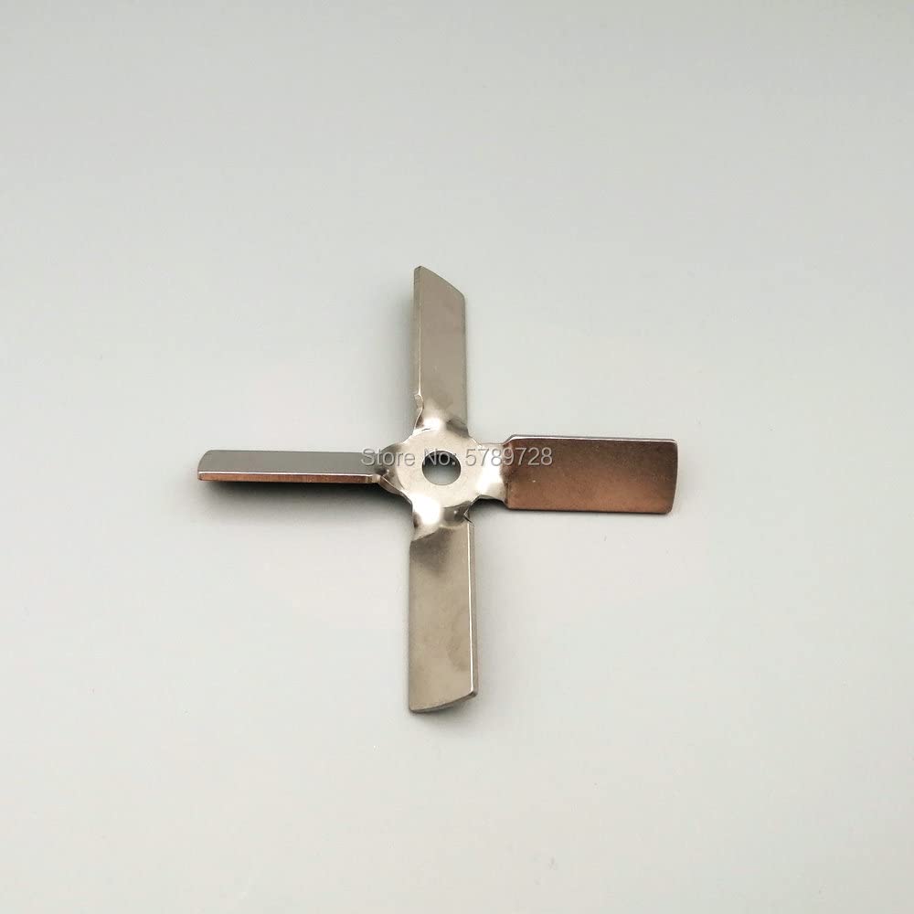 pala agitadora, Hélice de cuatro palas acero inoxidable 304 for mezclador laboratorio, varios tamaños(80mm)