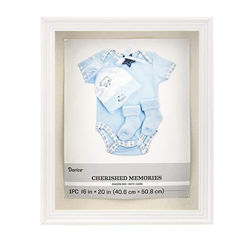 Darice White, Shadowbox Frame, 16 x 20 Inches
