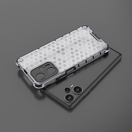 Image of Glasgow Back Case Cover Compatible with [ Poco F5 5G ] (Stylish Design) - Transparent