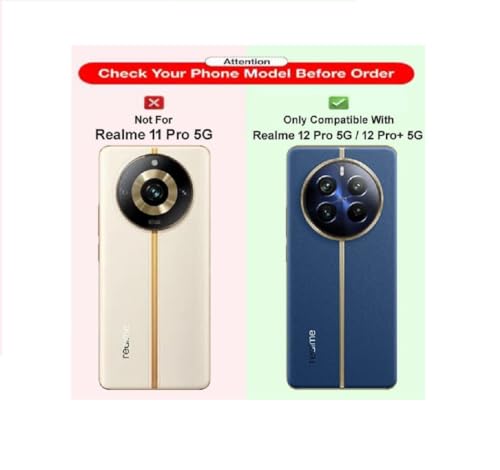 Image of COVERBLACK Soft Rubber Back Cover for Realme 12Pro -RMX3842 - Transparent