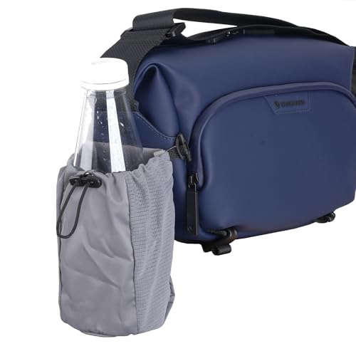 Image of Vanguard VEO Lite S4L Camera & Everyday Shoulder Bag (Navy) - Fits Mirrorless Camera + 1-2 Lenses, 8.3 inch Tablet Sleeve, Removable Dividers, Easy-Clean Water-Resistant Design