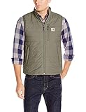 Carhartt Men's Rain Defender Relaxed Fit Lightweight Insulated Vest, Moss, X-Large Tall