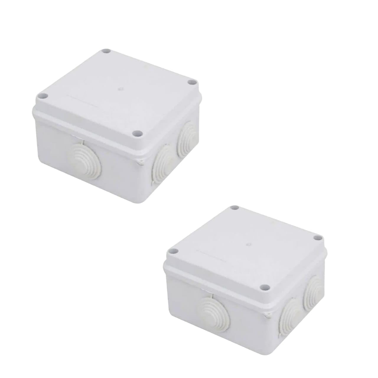 Speedio® PVC Square Junction Box 4x4 Inches for Outdoor CCTV Cameras (2)-image-43