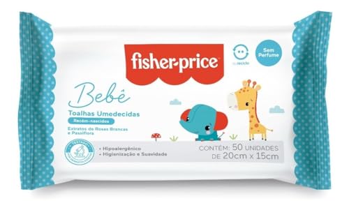 Fisher price toalha umedecida sem perfume 50 folhas