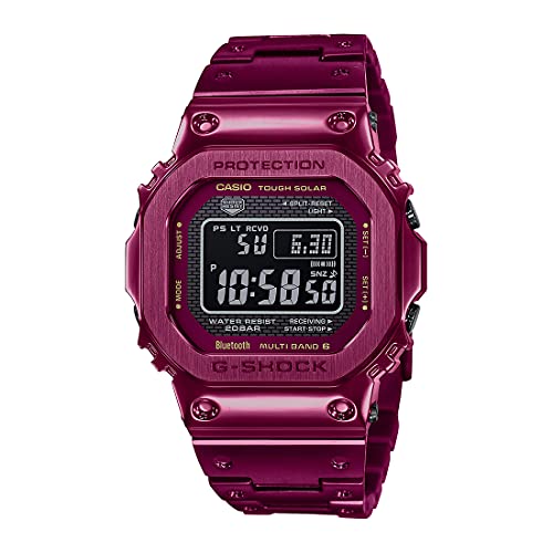 Casio G-Shock Full Metal Digital Red Ion Plated Finish,MULTIBAND