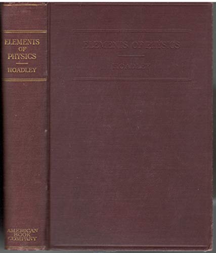 Elements of Physics B000XF2Z3W Book Cover