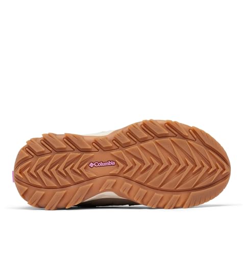 Columbia Columbia Womens Strata Trail Low Waterproof, Wet Sand/Berry Patch, 11