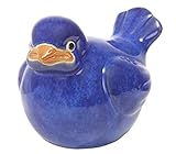  Dehner Dekofigur Vogel, ca. 20 x 14 cm, Keramik, blau