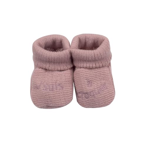 Kinousses - KINOUSSES - Chaussons Bébé - Brodés "J'suis à croquer" - 0-3 Mois - Rose/Argent - -18%