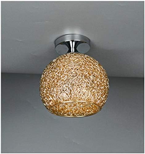 BININBOX BININBOX Moderne plafondlamp hanglamp lampenkap in aluminium lampenkap voor slaapkamer woonkamer gang (lamp niet inbegrepen) (champagne) photo 2