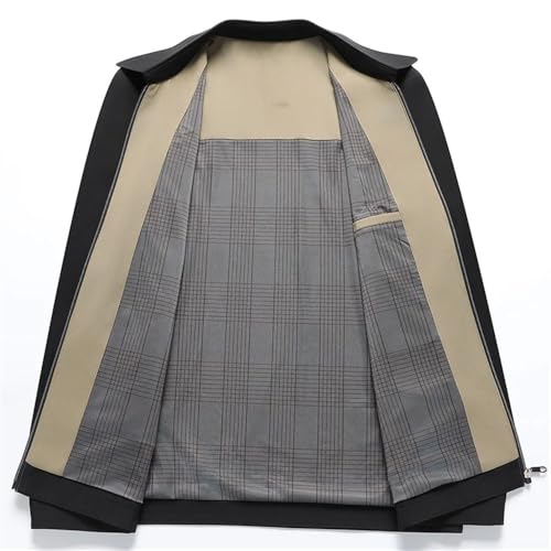 Men's Business Casual Jacket Solid Color Suit-Style Coat for Spring and Autumn Office Or Daily Wear4