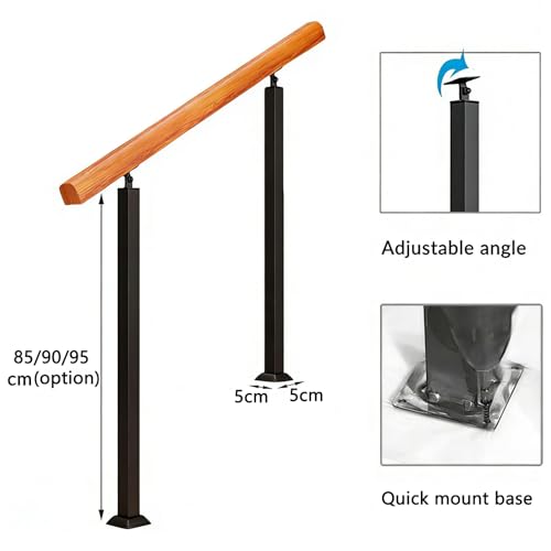 Rampe de sécurité extérieure pour escaliers éliminant les risques de glissade des aînés - 2