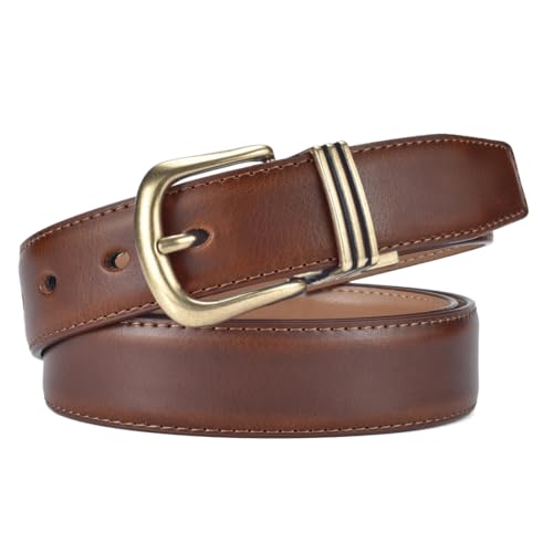 Women Reversible Leather Belts for Jeans Pants Dresses Ladies Fashion Belts with Gold Buckle4