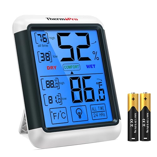 ThermoPro TP55 Digital Indoor Hygrometer Thermometer, 4-Inch Temperature / Humidity