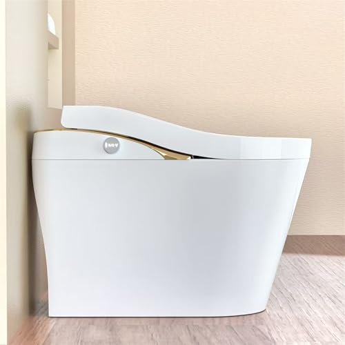 Inodoro Inteligente, Bidé, Descarga Automática, Sin Tanque, Asiento Calefactable, 17.5 Pulgadas, Control Remoto, Tapa Automática, Lavado con Agua Caliente, Secador de Aire Caliente, Desodorizador, Escudo de Espuma, Blanco miniatura 5