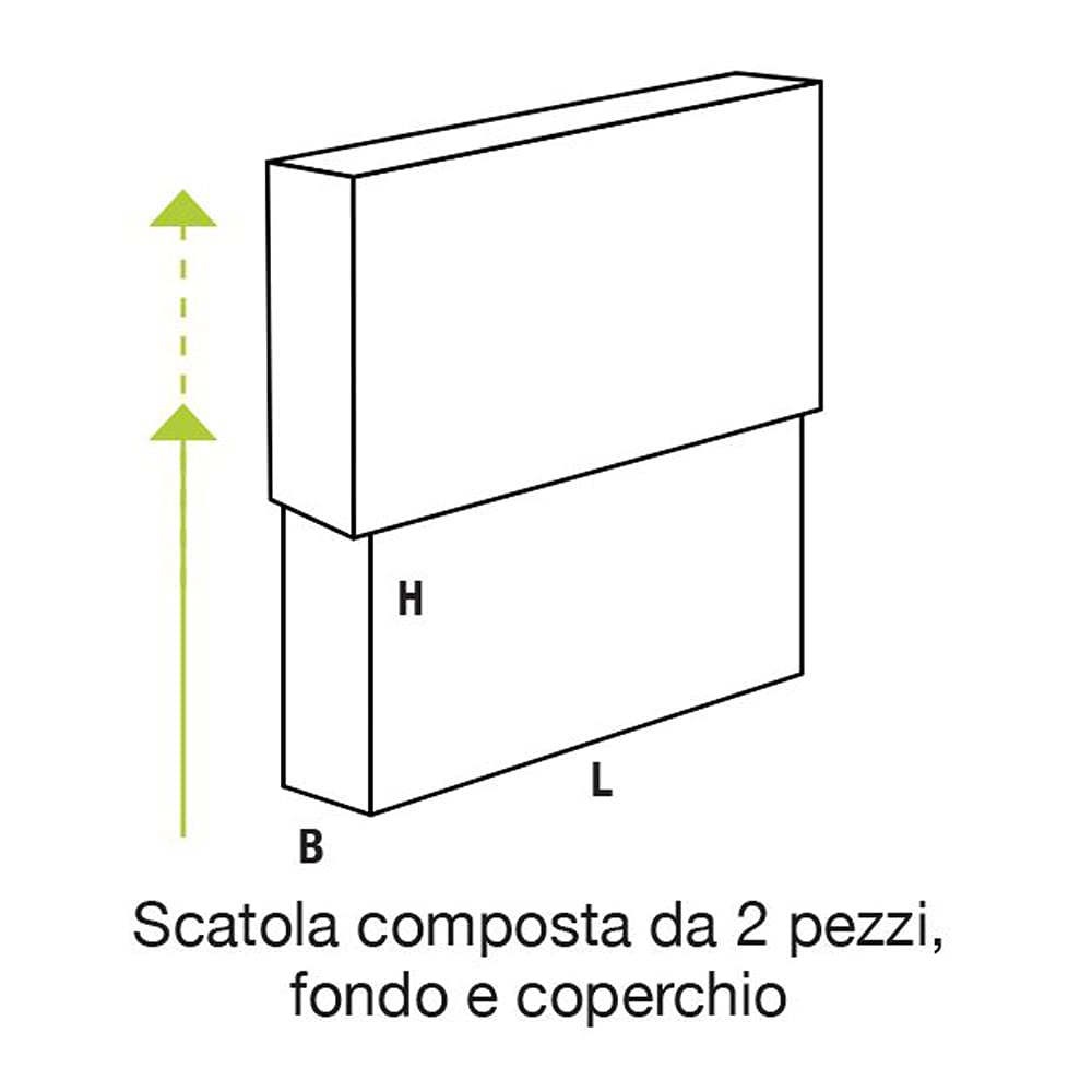 Cajas planas telescópicas.
