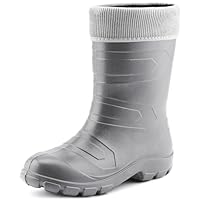 Ladeheid Women's EVA Thermo Extra Light Wellington Boots Rainy Wellies Rain Boots LALMG879 (Silver/Grey, 4.5 UK)