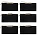 Mini Chalkboards Signs - Erasable Rectangle Small Chalkboards Blackboards Display for Message Board Hanging Signs, Set of 6