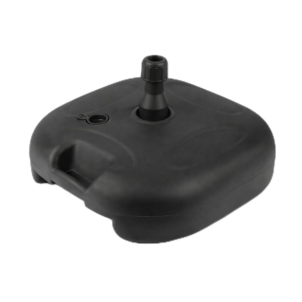 Avilia - Base per Ombrellone Riempibile 20L con Acqua o Sabbia – Supporto Ombrellone da Giardino, Terrazzo, Piscina, Spiaggia – Fusti 22-32 mm, Maniglia Ergonomica - L44xP44xA24 cm