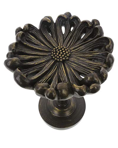 Urbanest Dandelion Drapery Medallion Holdback, 3 3/8-inch Diameter, Bronze with Gold
