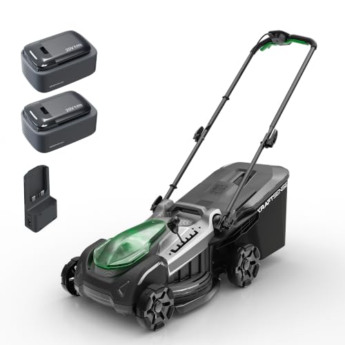 40V Akku-Rasenmäher mit Radantrieb, 43 cm Schnittbreite...