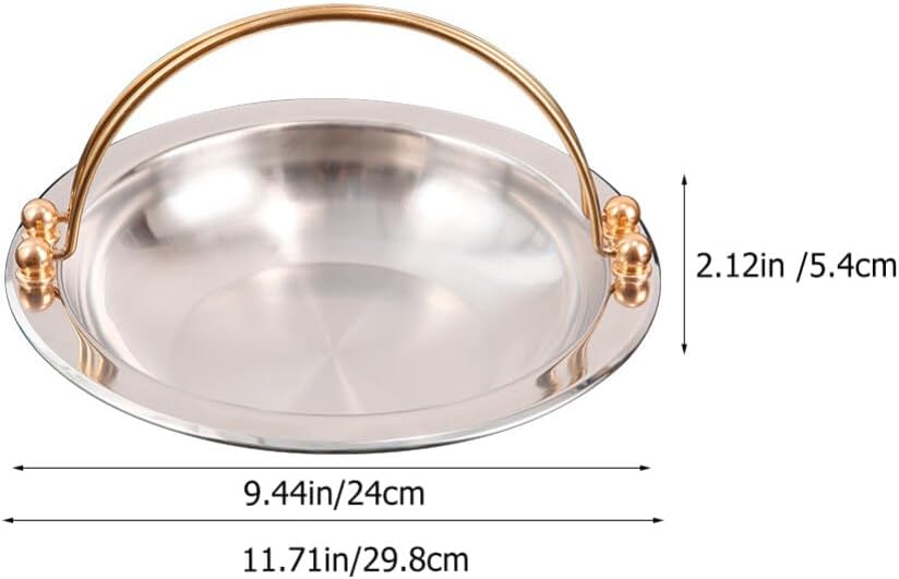 VOSAREA Stainless Steel Japanese Style Sukiyaki Pot for Restaurant Cooking