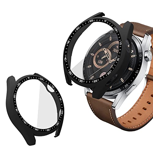 Acadeny Case With Tempered Glass Screen Protector Compatible for Huawei Watch GT3 46mm - Image 2