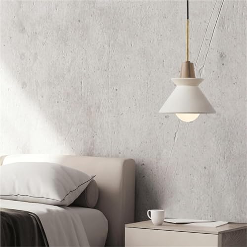 Chandelier en béton E27 de 20cm style industriel et ciment moderne