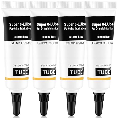 AUAUY 4 Stück Silikonfett, Mehrzweckfett Schmierfett, Silicone Grease für Kaffeevollautomaten, Ventildichtungen, Zahnräder, Lager, Brühgruppe Dichtung, O-Ringe, Trinkwasserarmaturen, Autoteile(4x10 g)