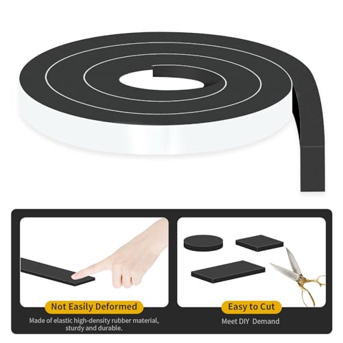 Image of Weather Stripping Door Seal Strip for Doors,2 in x 1 in x 6.5Ft | Door Insulation for Winter,Insulation Tape Roll for Insulating Door Frame,Window,Air Conditioner,Black